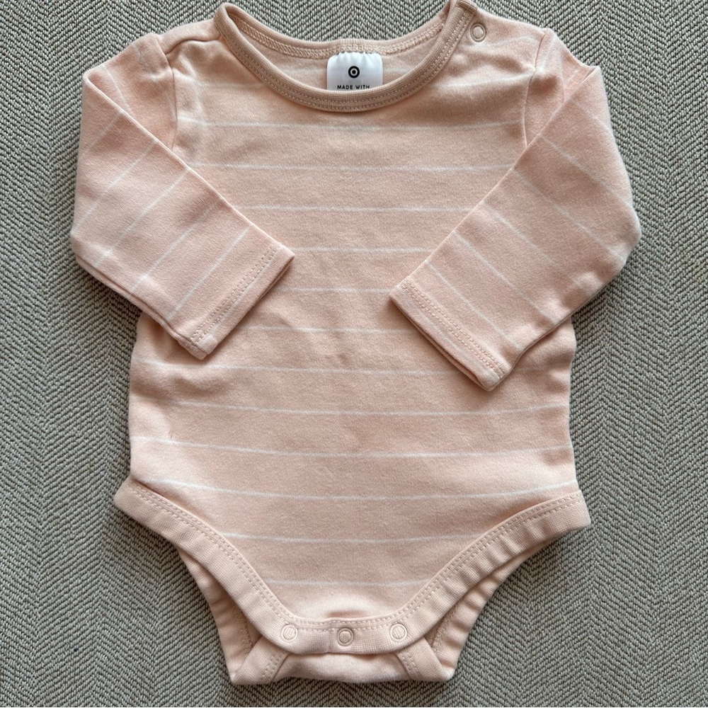 [5/$15] Organic Cotton Pink Bodysuit